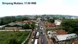 Pantauan Udara: Arah Pantura Via Simpang Jomin Padat