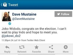 Ucapkan Selamat, Gitaris Megadeth Ingin Ketemu Jokowi