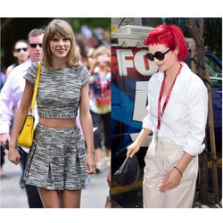 Taylor Swift Seksi dengan Crop Top, Rambut Merah Menyala Alison Sudol