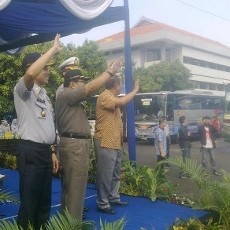 Ribuan Pemudik Gratis Menggunakan Bus Dilepas Gubernur Jatim
