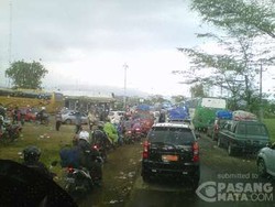 Jalur Mudik ke Bumiayu dan Banyumas Via Jalur Songgom, Macet Parah!