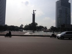 Ditinggal Mudik, Bundaran HI Terpantau Ramai Lancar