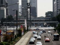 Lalu Lintas Bundaran HI Terpantau Lancar