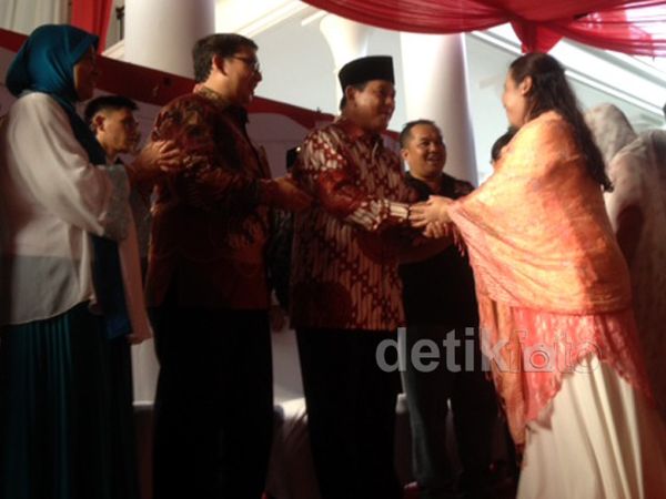 Prabowo Hadiri Open House di Rumah Polonia