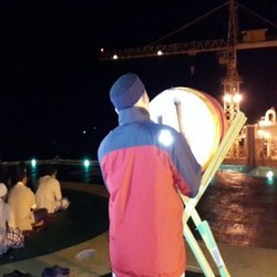 Cerita Sepi Sunyinya Merayakan Lebaran di Anjungan Minyak Tengah Laut