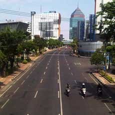 Ini Penampakan Jantung Kota Pahlawan pada Hari Kedua Lebaran