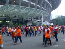 Laga Persija-Persib Imbang, The Jakmania Pulang Dengan Tertib