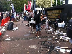 Massa Prabowo-Hatta di Depan MK Bubar, Lalin Lancar