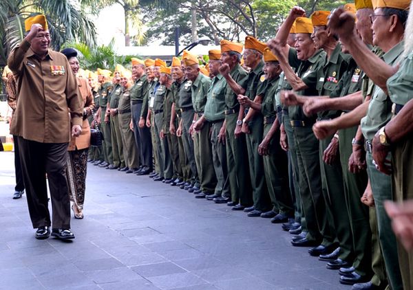 Presiden SBY Hadiri Peringatan Hari Veteran