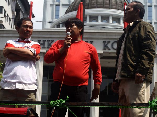 Massa Prabowo yang Demo di MK Berkurang