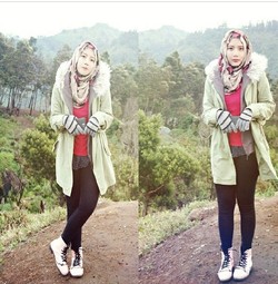 Aisyah Haerani, Pemenang Hijab Hunt 2013 yang Tetap Stylish Saat Naik Gunung