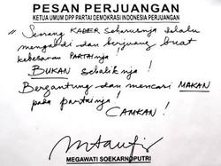 Pesan Perjuangan Megawati: Jangan Mencari Makan dari Partai!