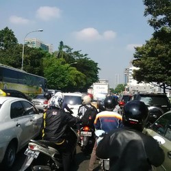 Imbas Penutupan Jl Merdeka Utara, Macet Parah di Kwitang dan Lapangan Banteng