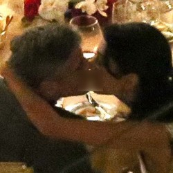 Aw... George Clooney dan Amal Alamuddin Kepergok Ciuman di Restoran