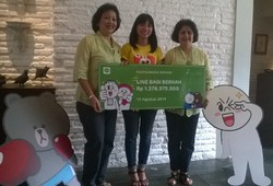 Chat Sambil Amal, Line Kumpulkan Rp 1,3 Miliar