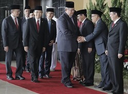 Pidato Kenegaraan Terakhir, Presiden SBY Tiba di Kompleks Parlemen