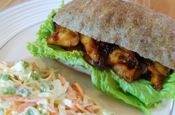 Resep Roti: Sandwich Ayam Asap