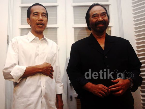 Jokowi Bertemu Luhut Panjaitan dan Surya Paloh