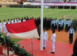 Dihadiri Pejabat PNG, Seperti ini Khidmat dan Meriahnya HUT RI di Papua