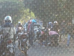 Tabrakan Antar Motor Terjadi di Cibubur, Lalin Macet