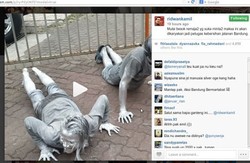 Ridwan Kamil Hukum Manusia Silver Push Up 50 Kali