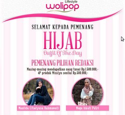 Pengumuman! Ini 5 Hijabers yang Menang Kontes Hijab OOTD Wolipop
