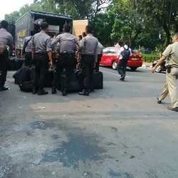 Massa Prabowo-Hatta Membubarkan Diri, Lalin di Depan MK Kembali Lancar