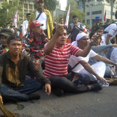 Tidak menyerah, Pendukung Prabowo-Hatta Kembali Berunjuk Rasa