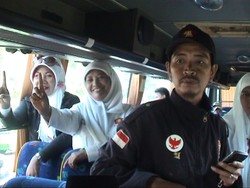 3 Bus Pendukung Prabowo asal Bogor Merapat ke Jakarta