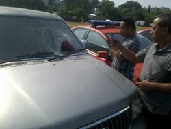 1 Mobil juga Jadi Korban Ledakan Petasan Barbuk, Seperti ini Kerusakannya