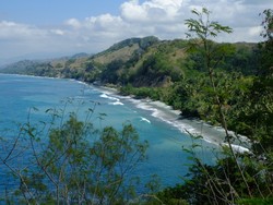 Cantiknya Pantai Penuh Batu Hijau di Flores, NTT