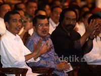 Jokowi-JK Hadiri Halalbihalal Partai NasDem