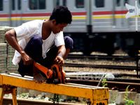 Penambahan Rel Stasiun Manggarai