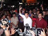 PKL Kudus Rayakan Kemenangan Jokowi-JK