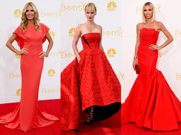 Keanggunan Para Artis Bergaun Merah di Emmy Awards 2014