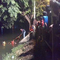 Mandi di Sungai, Seorang Tukang Becak Hilang Tenggelam