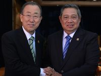 SBY Bertemu Sekjen PBB Ban Ki-moon