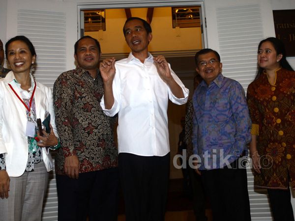 Jokowi-JK Rapat di Kantor Transisi