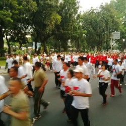 Buka Independence Day Run, SBY dan Boediono Ikut Lari Bareng Warga