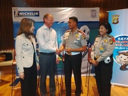 Kurangi Kecelakaan Anak Sekolahan, Michelin Gandeng Polisi