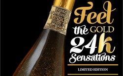 Slurp! Lussory Gold, Sparkling Wine Halal Berisi Serbuk Emas 24 Karat