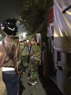 Rombongan Marinir Lain Sambangi Lokasi Kecelakaan Truk, Lakukan Pendataan