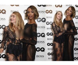 Cara Delevingne Sentuh Dada Jourdan Dunn di GQ Awards 2014