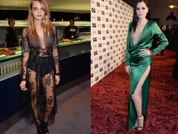 Cara Delevigne Tak Kenakan Bra, Jessie J Pamer Paha di GQ Awards