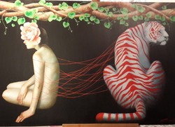 Tiga Seniman Muda Pamerkan Karya tentang Harimau Sumatera