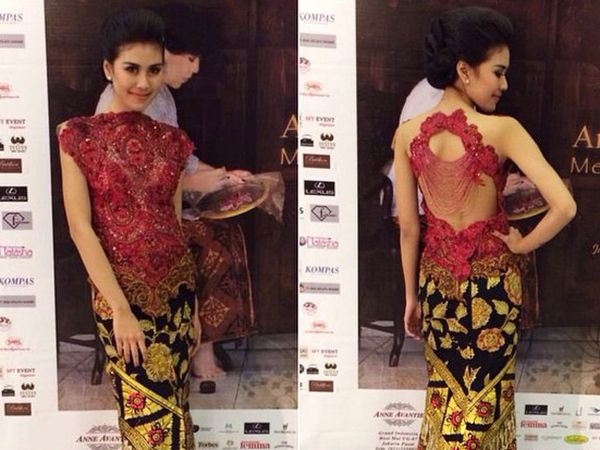 Tak Hanya Jupe, Syahnaz Juga Tampil Seksi Berkebaya