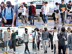 Ini Gaya Stylish EXO di Bandara Incheon Menuju Jakarta