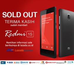 Xiaomi Redmi 1S Ludes, Lazada Siap Tambah Pasokan