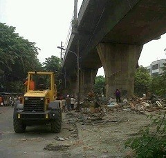 PT KAI Bongkar Ratusan Kios di Stasiun Mangga Besar