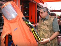 SBY Tinjau Pusdiklat BNPB